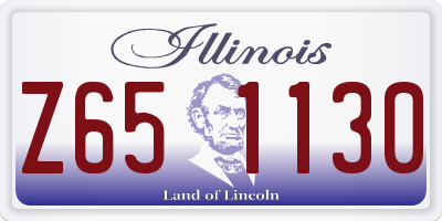IL license plate Z651130