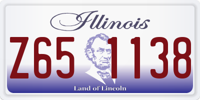 IL license plate Z651138