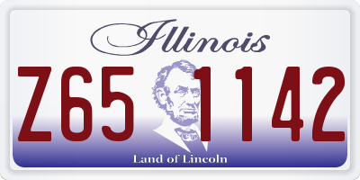 IL license plate Z651142