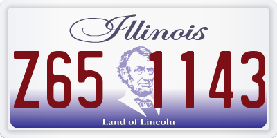 IL license plate Z651143