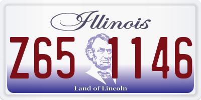 IL license plate Z651146