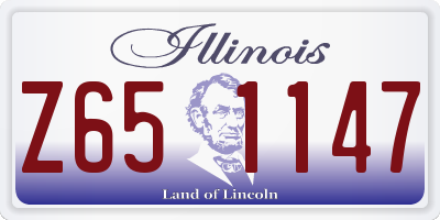 IL license plate Z651147