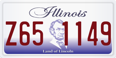 IL license plate Z651149