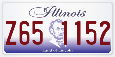 IL license plate Z651152