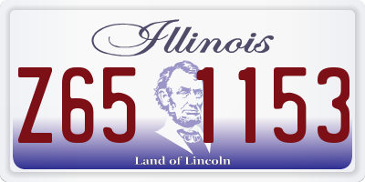 IL license plate Z651153