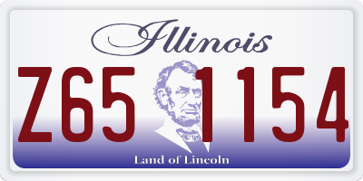 IL license plate Z651154