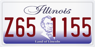 IL license plate Z651155