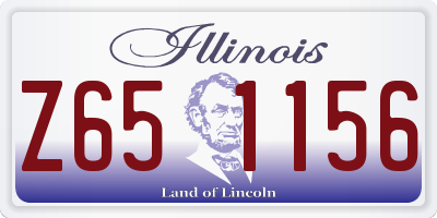IL license plate Z651156