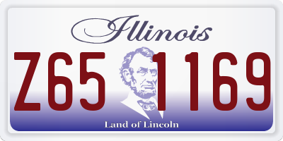 IL license plate Z651169