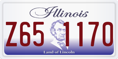 IL license plate Z651170