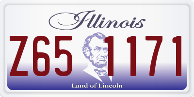 IL license plate Z651171