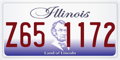 IL license plate Z651172