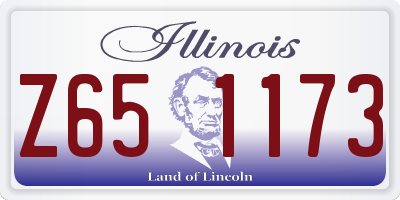IL license plate Z651173