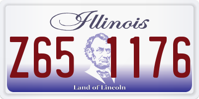 IL license plate Z651176