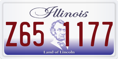 IL license plate Z651177
