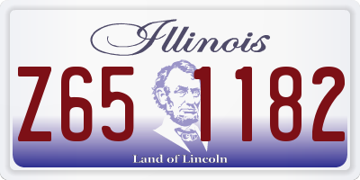 IL license plate Z651182