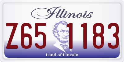 IL license plate Z651183
