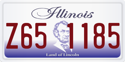 IL license plate Z651185