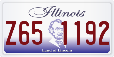 IL license plate Z651192