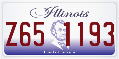 IL license plate Z651193