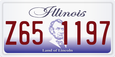 IL license plate Z651197
