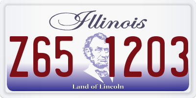 IL license plate Z651203