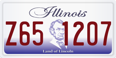 IL license plate Z651207