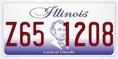 IL license plate Z651208