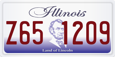 IL license plate Z651209