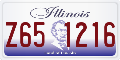 IL license plate Z651216