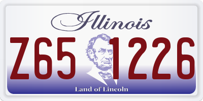 IL license plate Z651226