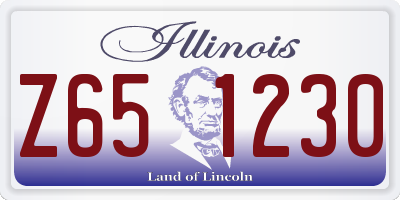 IL license plate Z651230