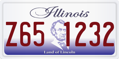 IL license plate Z651232