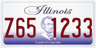 IL license plate Z651233