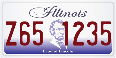IL license plate Z651235