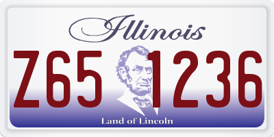 IL license plate Z651236
