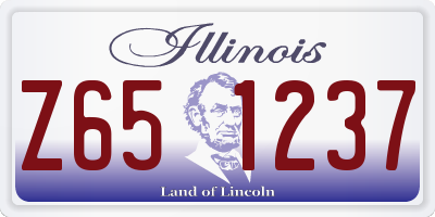 IL license plate Z651237