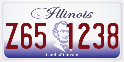 IL license plate Z651238