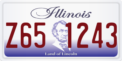 IL license plate Z651243