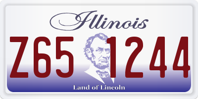 IL license plate Z651244