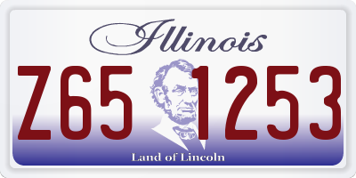IL license plate Z651253
