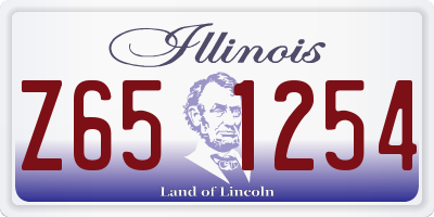 IL license plate Z651254
