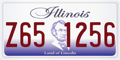 IL license plate Z651256