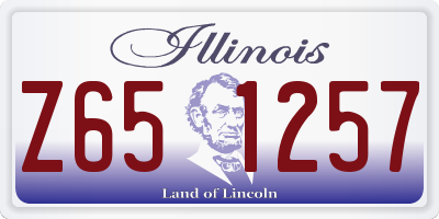 IL license plate Z651257