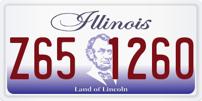 IL license plate Z651260