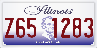 IL license plate Z651283