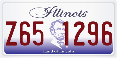 IL license plate Z651296