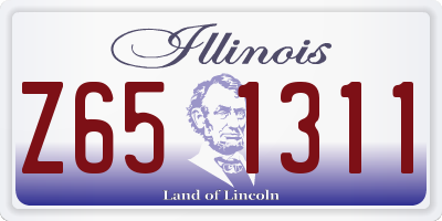 IL license plate Z651311