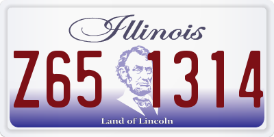 IL license plate Z651314