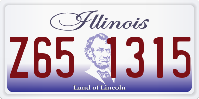 IL license plate Z651315